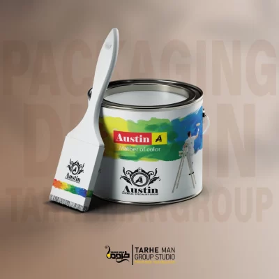 طراحی لیبل محصول شیمیایی با ترکیب رنگ حرفهای و نمایش اطلاعات محصول