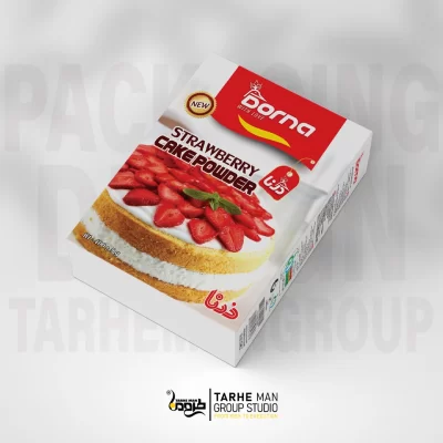 طرح گرافیکی جعبه محصول با رنگبندی جذاب و هماهنگ با هویت بصری برند