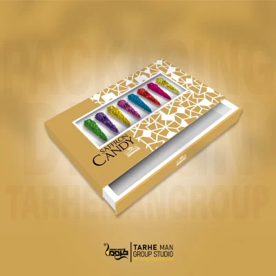 طرح گرافیکی جعبه محصول با رنگبندی جذاب و هماهنگ با هویت بصری برند